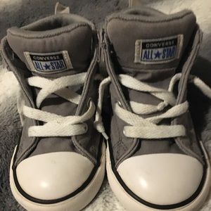Boy’s Gray High-top Converse Size 9